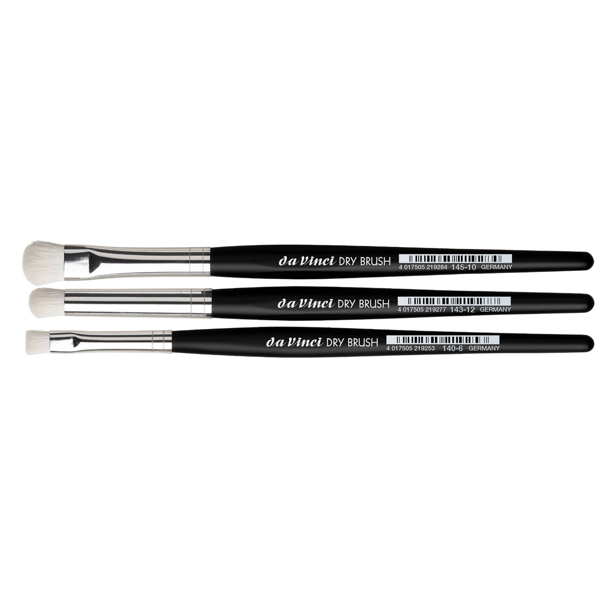 da Vinci DRY BURSH 3 Piece Synthetic Brush Set